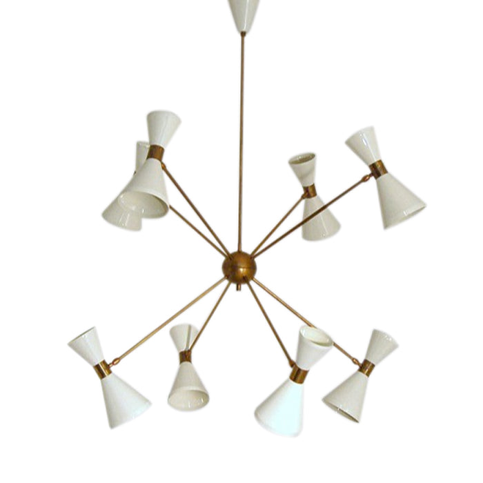 Lampada da Soffitto Art. 1811, 8 Diffusori snodati