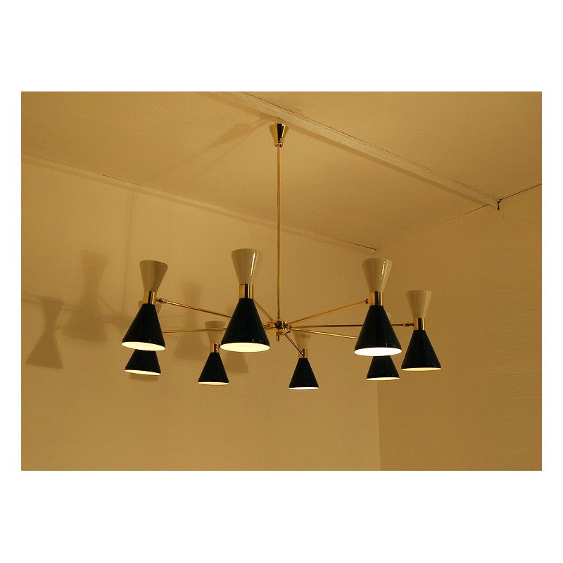 Lampada da Soffitto Art. 1731, 8 Diffusori