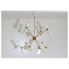 Lampada da Soffitto Art. 1811, 8 Diffusori snodati