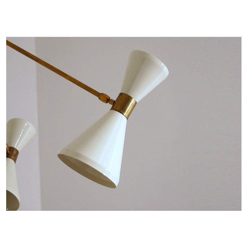 Lampada da Soffitto Art. 1811, 8 Diffusori snodati