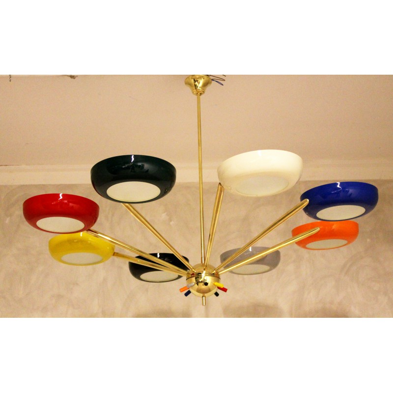 Lampada in ottone stile anni '50 - Art. 1986